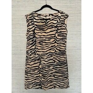Rebecca Taylor Designer Dress Animal Print Retro Mini Glam Sheath Dress size 8